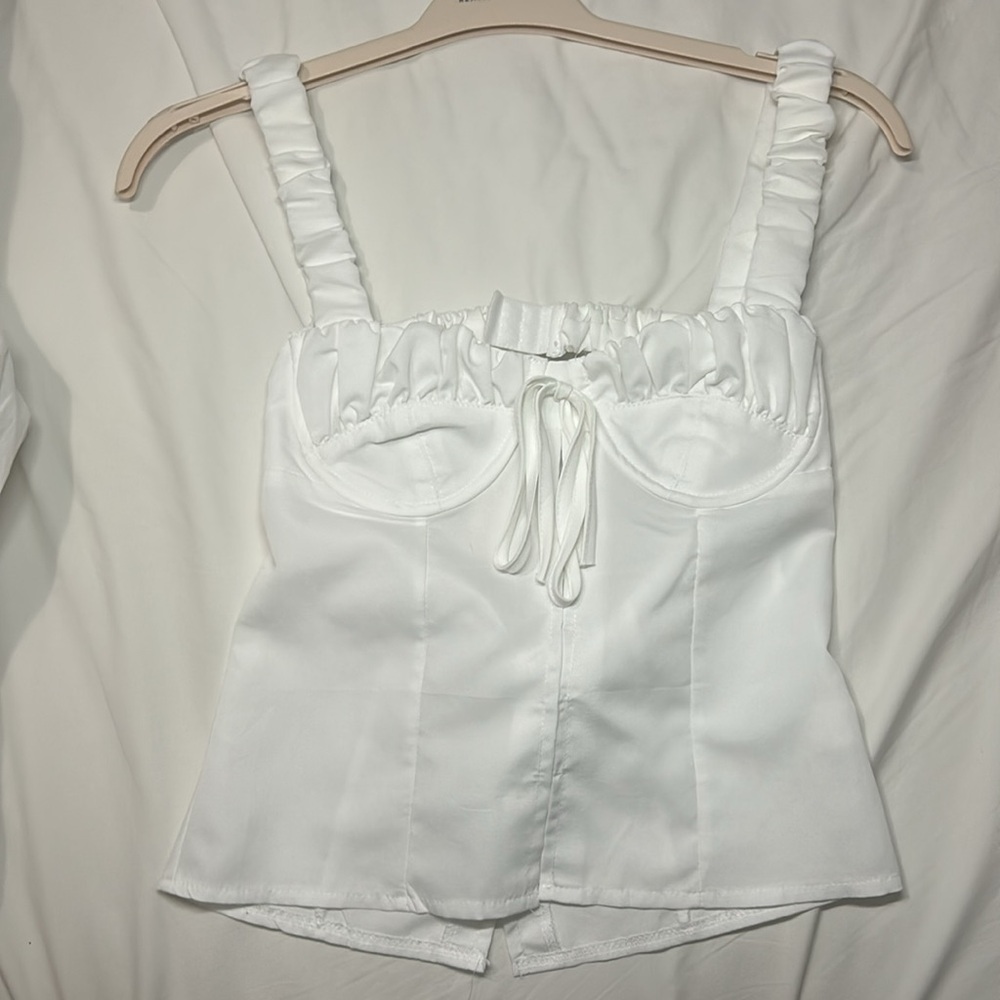 White Corset Top